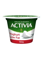 أكتيفيا - زبادي سادة قليل الدسم 150 غرام حزمة من 6 قطع
