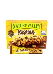 نايتشر فالي لوح بروتين الفول السوداني والشوكولاته، 40 غرام حزمة من 4