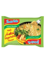Indomie Vegetable Flavour with Seasoning Powder and Sauce Instant Noodles, 75g Pack of 5