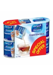 المراعي حليب مبخر 170 غرام 6 قطع