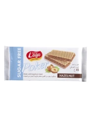 غاستون لاغو بوكر ويفر بكريم البندق الخالي من السكر 45 غرام حزمة من 4