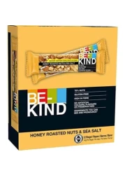 Be Kind Honey Roasted Nuts and Sea Salt Protein Bars, 40g Pack of 12