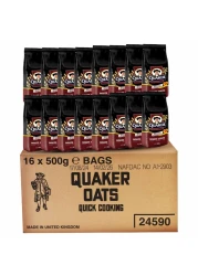 Quaker Quick Cooking Oats Sachet 500g Pack of 16