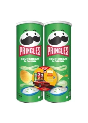 Pringles Sour Cream and Onion Potato Chips, 165g
