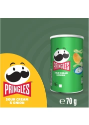 Pringles Sour Cream Onion Potato Chips, 70g