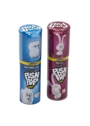 Bazooka Push Pop Blueberry And Cola Flavoured Candy 15g Pack of 20