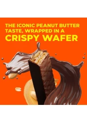 Reese's Stick Chocolate Flavour Coating Peanut Butter and Crispy Wafers, 42g Pack of 3