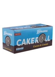 Gandour Yamama Cocoa and Cream Cake Roll, 38g Pack of 12