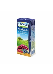 Lacnor Essentials Mixed Berries Juice 180ml Pack of 8