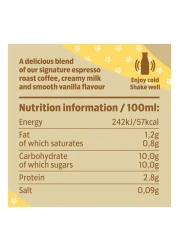 Starbucks Delightful Classic Vanilla Frappuccino Coffee Drink, 250ml