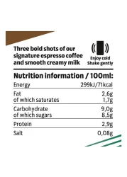 Starbucks Tripleshot Espresso Coffee Drink, 300ml Pack of 4