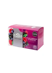 Ahmad Tea Fruit and Herb Infusion Mixed Berries and Hibiscus Flavoured Tea Bags 20 Tea Bags