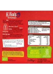 Ella's Kitchen The Red One Organic Squished Smoothie Fruits 6+ Months Baby Food, Gluten &amp; Dairy Free 90g Pack of 4