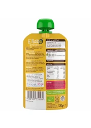 Ella's Kitchen Gluten Free Dairy Free Organic Super Smooth Bananas and Apples Puree Baby Food, 4 Months+, 120g