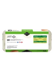 جنان بيض عضوي حر متوسط الحجم أبيض أو بني 15 قطع