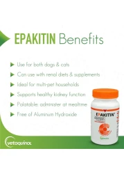 Epakitin Phosphate Binder for Dogs and Cats &ndash; Renal Support Supplement Powder, 60g

