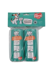 Agrobiothers Aime Adhesive Dog Roll Refill 30 Sheets Pack of 2