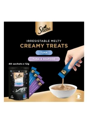 شيبا ميلتي تونة كريمية مشكلة 48 غرام، حزمة من 12