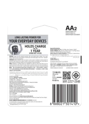 Energizer Recharge Power Plus AA Batteries Pack of 2