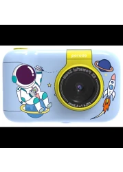 Porodo Lifestyle Kids Flip Digital Camera with Tripod Stand, 12MP (Extrapolated 48MP), 1080P Video, 2.4" Widescreen, 180&deg; Flip Lens, 5 Color Filters, 4 Hours Battery Life, Blue
