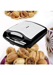 Electric Nut Cake Maker 24PCS Automatic Mini Waffle Maker with Non Stick Panel 1400W, Nut Cake Maker Machine, Fast &amp; Easy Snack Baking for Kids and Adults, Easy Snacks Making Machine