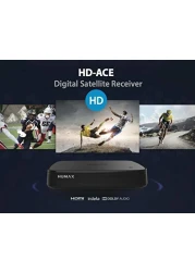 HUMAX HD-ACE Multi-Satellite Receiver MPEG-4 HD and SD Support all FTA Channels, Automatic Network Search Editing Sorting Multiple languages, 5.1 Dolby Digital Sound- Black