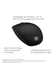 إتش بي فأرة ضوئية لاسلكية X200 - أسود