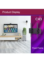 حامل تلفاز حائطى 26-65 بوصة حامل شاشة يونيفرسال قابل للسحب من جينريك