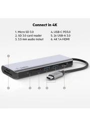 Belkin 7-In-1 USB C Hub MultiPort Adapter