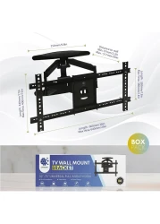 TV Wall Mount - Full Motion TV Mount - Wall TV Bracket Supports 40 To 75 Inches TV Screens Swivel of up to 180 degrees TV Wall Mount