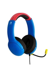 PDP Power Pose Super Mario Wired Over-Ear Headset And Controller Bundle For Nintendo Switch Multicolour