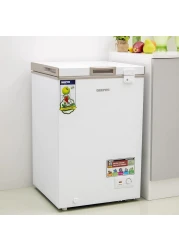 Geepas GCF1206WAH Chest Freezer, 120L