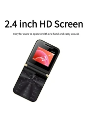 هاتف Hope Flip المحمول مع تسجيل تلقائي للمكالمات، راديو FM، قرص سريع، صوت سحري، GSM ثنائي SIM، هاتف محمول قابل للطي لكبار السن - أزرار كبيرة، مكبر صوت عالٍ، عمر بطارية طويل