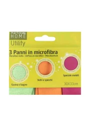 Martini Spa Home Utility Microfibre Cloth Multicolour 3 PCS