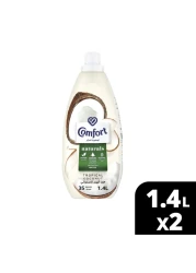 Comfort Naturals Fabric Softener Tropical Coconut 1.4L Pack of 2