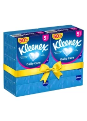 كلينكس علبة مناديل للعناية اليومية بالوجه 120 منديلا 5 علب حزمة من 2