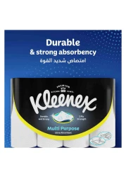 كلينكس مناديل مطبخ متعددة الأغراض، طبقتان، 90 ورقة، 8 لفات