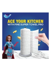 Fine Kitchen Tissue Roll Super Towel Pro 60 Sheets X 3 Ply 4 Rolls