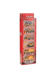 Power Joy Vroom Vroom 6-in-1 Diecast Premium Construction Car 86514 1 Yellow Pack of 6