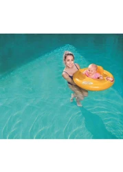 Bestway Swim Safe Step A Triple Ring Seat Pool Float 32096 Yellow 69cm