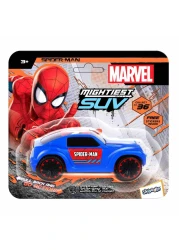 سكودل مارفل مايتيست لعبة سيارة الدفع الرباعي بطبعة سبايدرمان قابلة للسحب للخلف