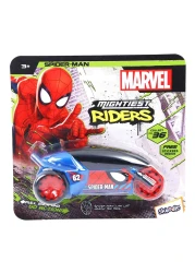 سكودل مارفل مايتيست لعبة سيارة سباق بطبعة سبايدرمان قابلة للسحب للخلف