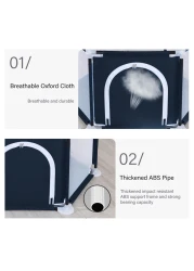 MyFunPlay Portable Playpen مع 30 كرة مجانية - كحلي