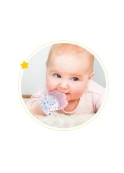 Babyjem Baby Teether Gloves Scratch - Pink