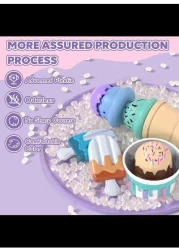 Radiotronics Ice Cream Toys for Kids, Food Toys & Play Kitchen Accessories, Plastic Food, Ice Cream Toy, Play Food & Kitchen Toys, Ice Cream Set, Gift for 3 Year Old Boy Or Girl