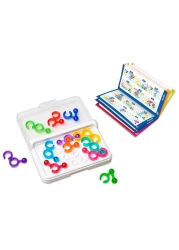 سمارت جيمز-لعبة سفر أي كيو لينكا للأطفال والكبار ، دعابة للمهارات المعرفية من عمر 6 سنوات فما فوق ، 120 تحدي في حافظة مناسبة للسفر.