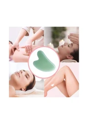 Set of 4 Gua Sha Board Massage Tool, Natural Jade Stone Scraping for Face and Body,Ultimate Skin Care Solution for Anti-Aging &amp; Anti-Wrinkle,Spa Acupuncture Therapy Massage Stones