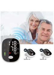 Radiotronics Upper Arm Blood Pressure Monitor, Automatic Display Digital BP Machine with Speaker for Home Use