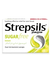 Strepsils Lemon Sugar Free Dual Anti-Bacterial Action Soothing Effective Relief from Sore Throats 36 Lozenges