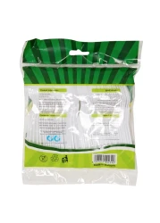 الكون ملعقة شاي بلاستيكية _أبيض_ 50 قطعة